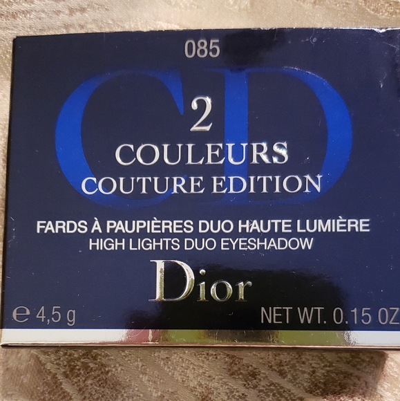 DIOR 2 Couleurs Couture Edition High Lights Eyeshadow, 085-Silver Screen, NIB - Picture 2 of 5